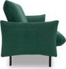 DOMO. collection Sofa 700 003, 2-Sitzer Liege, Rechteckig, Schlaffunktion, Füße mit Filzgleitern, 2er Couch, Polstergarnitur, 234 x 95 x 102 cm (BxTxH), dunkelgrün Bild 4