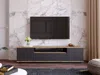 Vente-unique - LOTULA TV unit Holz, Platte GrauBeige - B 44,5 cm x H 44,6 cm x L 180 cm Bild 4