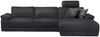 KAWOLA Sofa LOLA Ecksofa XL Stoff schwarz mit motorischer Relaxfunktion Recamiere rechts 84 x 178 x 304 cm Bild 3