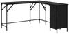 vidaXL Schreibtisch Schwarz Eichen-Optik 141 x 141 x 75 cm 882877 Bild 2