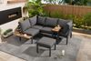 Merax Gartenmöbel-Set, Sofa & Tische, Stahl & Kunststoffholz grau/schwarz Bild 3