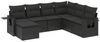 vidaXL 7-tlg. Garten-Sofagarnitur mit Kissen Schwarz Poly Rattan 3220494 Bild 2