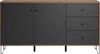 Places of Style Sideboard Molveno (1 St), außergewöhnliches Design mit strukturierten Fronten, Soft-Close Bild 2