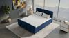 Boxspringbett Luna - Samtstoff - blau - 160x200 cm Bild 4