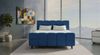 Boxspringbett Luna - Samtstoff - blau - 160x200 cm Bild 3