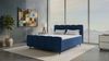 Boxspringbett Luna - Samtstoff - blau - 160x200 cm Bild 2