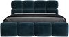 Polsterbett MONAKO 160x200 ohne Matratze mit Bettkasten und Lattenrost. Farbe: Azur 12 Bild 3