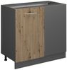 Eckunterschrank R-Line Artisan-Eiche 86 cm ohne Arbeitsplatte Vicco Bild 5