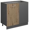 Eckunterschrank R-Line Artisan-Eiche 86 cm ohne Arbeitsplatte Vicco Bild 4