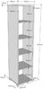 London Regal Buche Anthrazit 45,5x195,2x45 cm Bild 4