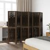 vidaXL 6-tlg. Raumteiler Dunkelbraun Massivholz Paulownia 358665 Bild 3