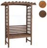MCW Gartenbank MCW-Q21, Eleganter Rosenbogen mit integrierter Sitzbank Bild 3