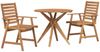 vidaXL 3-tlg. Garten-Essgruppe Massivholz Akazie 3283564 Bild 2