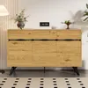 Sideboard, Breite 140cm, Wohnzimmerschrank, Mehrzweckschrank, Küchenschrank, Aufbewahrungsschrank Bild 2