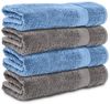 Komfortec Badetücher 100% Baumwolle, 470 g/m², Frottee (4-St), Handtücher 70x140 cm Set, Weich Bild 4
