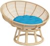 vidaXL Kissen Rund Hellblau Ø 60x11 cm Oxford-Gewebe 361944 Bild 3