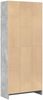 vidaXL Bücherregal Betongrau 60x24x143 cm Holzwerkstoff 857815 Bild 5