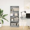 vidaXL Bücherregal Betongrau 60x24x143 cm Holzwerkstoff 857815 Bild 3