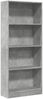 vidaXL Bücherregal Betongrau 60x24x143 cm Holzwerkstoff 857815 Bild 2