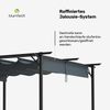 Blumfeldt Pergola 3x3 m - Wetterfestes Polyesterdach, Pulverbeschichteter Stahlrahmen, Ganzjährig Nutzbar, Einfache Montage, Modernes Design Für Garten & Terrasse Bild 4
