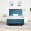 vidaXL Boxspringbett mit Kissen Dunkelblau 200 x 140 cm Samt 3344454 Bild 3