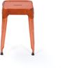4er Set Hocker 'Reema' Metal kupferf. /Ledersitz Bild 3