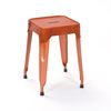 4er Set Hocker 'Reema' Metal kupferf. /Ledersitz Bild 4