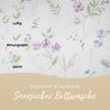 Janine Bettwäsche Seersucker, Seersucker, 2 teilig, lila Blumen auf weißem Hintergrund Bild 4