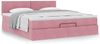 vidaXL Ottoman-Bett mit Matratze Rosa 180x200 cm Samt 3311722 Bild 4