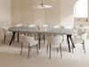 WFL GROUP Esstisch Twixy ausziehbar rund industrial mit schwarzen Holzbeinen (MADE IN EU, erhältlich in 2 Größen – Durchmesser 100 cm, ausziehbar auf 250/300 cm), XXL groß extra lang Ausziehtisch für 5-16 oder 5-14 Personen Bild 5