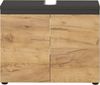 Waschbeckenunterschrank vito Mayor, Holzwerkstoff, Schwarz, Holzfarben, 70 x 56 x 34 cm Bild 2