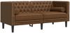 vidaXL 2-tlg. Chesterfield-Sofa-Set Braun Kunstleder Wildleder-Optik 3209300 Bild 5