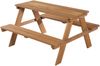 roba Kindersitzgruppe 'Outdoor+' - wetterfeste Sitzgarnitur 'Picknick for 4' - inkl. Sitzkissen - Teak-Optik Bild 3