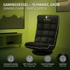 ML-DESIGN Sessel Gaming Bodenstuhl ergonomisch Gaming Sessel 360°drehbar Relaxsessel, Bodensessel Schwarz-Grün verstellbare Rückenlehne klappbar Sessel Bild 2