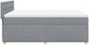 vidaXL Boxspringbett mit Matratze Hellgrau 160x200 cm Stoff 3286745 Bild 5