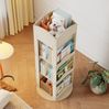 Drehbares Bücherregal 142x63x63 cm – Standregal aus MDF in Natur mit 360°-Drehfunktion Bild 5