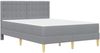 vidaXL Bettgestell mit Matratze Hellgrau Stoff 3415103 Bild 3
