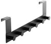 SO-TECH® Türgarderobe Garderobenleiste LINEA 380 x 110 mm, mit 6 Haken Türhaken, (1-St), Edelstahl schwarz matt, für 40 mm Türen ohne Falz Bild 4