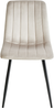 Esszimmerstuhl 4er Set KALISPELL Samtstoff Beige Bild 5