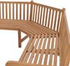 vidaXL Garten-Eckbank 185x185x90 cm Massivholz Teak 316625 Bild 3