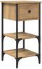 vidaXL Nachttisch mit Schubladen Braun 33,5 x 36 x 70 cm Holzwerkstoff 871238 Bild 2