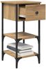 vidaXL Nachttisch mit Schubladen Braun 33,5 x 36 x 70 cm Holzwerkstoff 871238 Bild 3