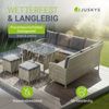 Juskys 'Manacor' Lounge mit Sofa, Tisch, 2 Hocker & Kissen, Polyrattan grau-meliert, 7 Personen Bild 2