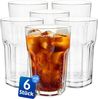 KONZEPT Gläser-Set Wassergläser Set 6-teilig, Große Gläser, 410ml, Trinkgläser Set, - ideal für Saft, Eiskaffee Cocktails, Latte Macchiato Bild 2