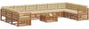 vidaXL Sofagarnituren 11 pcs Natur und Beige Massivholz Akazie 3374233 Bild 3