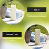 LED Outdoor-Kerze ,Grande', flackernd, Batterie, Timer, creme, 38cm Bild 4