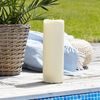 LED Outdoor-Kerze ,Grande', flackernd, Batterie, Timer, creme, 38cm Bild 2
