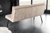 riess-ambiente Sitzbank BIG GEORGE 160cm champagner beige / schwarz (Einzelartikel, 1-St), Samt · Strukturstoff · mit Lehne · Metall· Federkern · Modern Design Bild 3