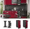 Küchenunterschrank R-Line Rot Hochglanz 30 cm ohne Arbeitsplatte Vicco Bild 2