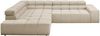 KAWOLA Sofa NEVADA Ecksofa Feincord beige Recamiere links 70 x 215 x 319 cm Bild 5